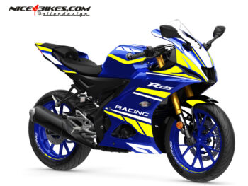 Foliendesign Yamaha R125 Neon Yellow
