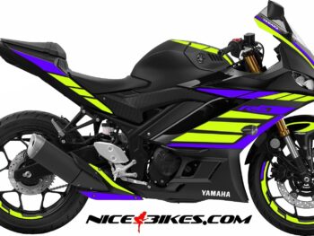 R3 Dekor Limegreen - Manga Violett