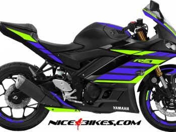 R3 Dekor Racing Blue - Limegreen