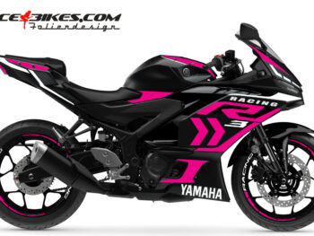 Foliendesign Yamaha R3 Pretty Pink