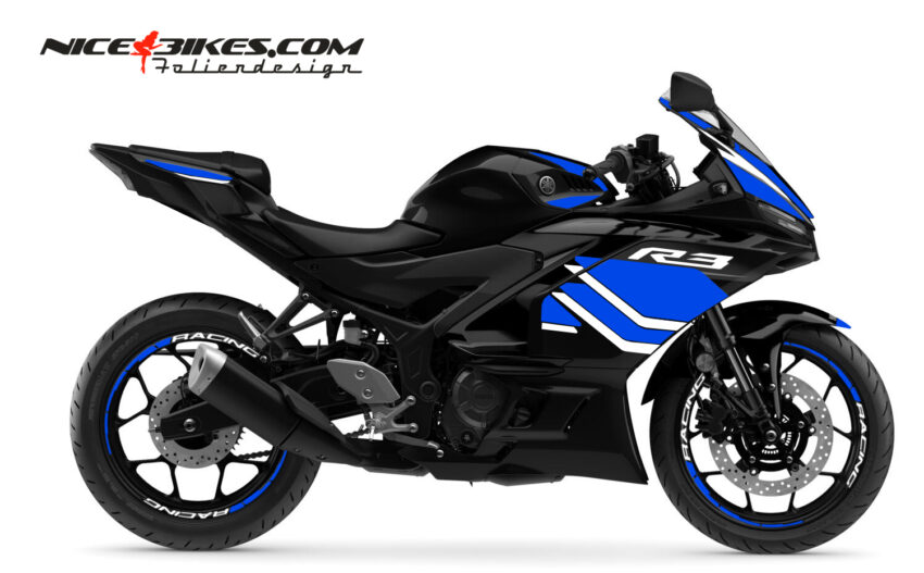 Yamaha R3 Racing Blue - Motorrad Dekor - Nice Bikes