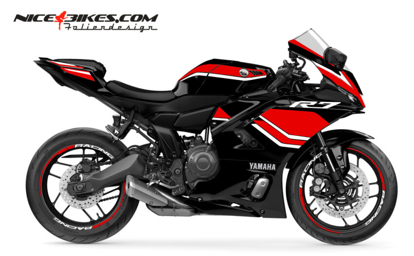 Yamaha R7 Racing Red - Motorrad Dekor - Nice Bikes