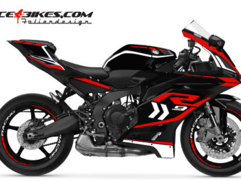 Foliendesign Yamaha R9 Racing Red
