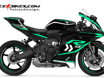 Foliendesign Yamaha R9 Miami Blue