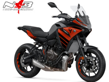 Foliendesign YAMAHA MT07 Tracer Bj. 2020  Racing Red