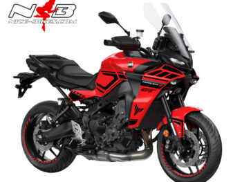 Foliendesign MT09 Tracer  Magic Black auf roter Maschine