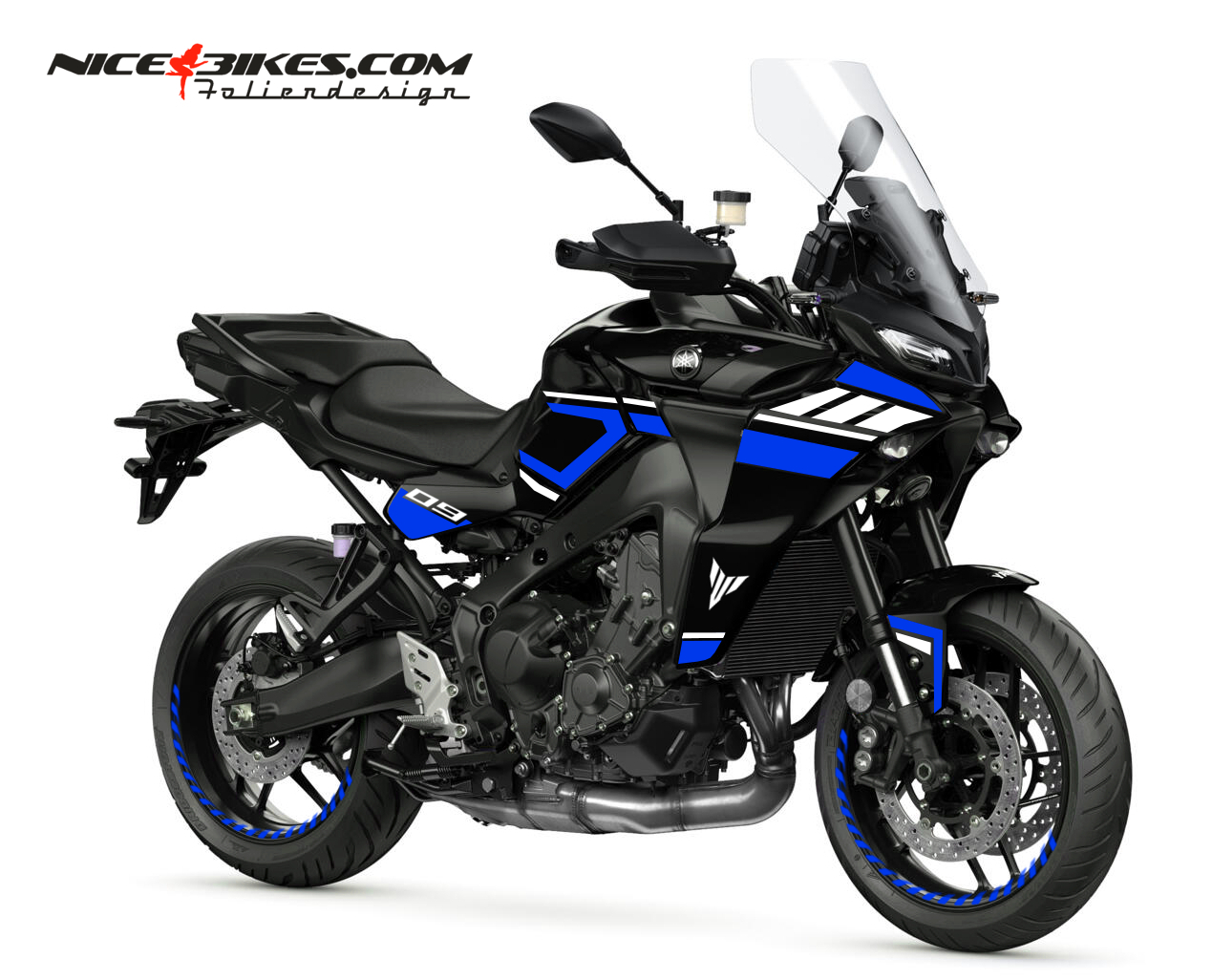 Motorrad Foliendesigns und Dekore - Foliendesign MT09 Tracer Racing Blue - Y.Tracer9.23.057 Racing Blue Foliendesign MT09 Tracer Racing Blue