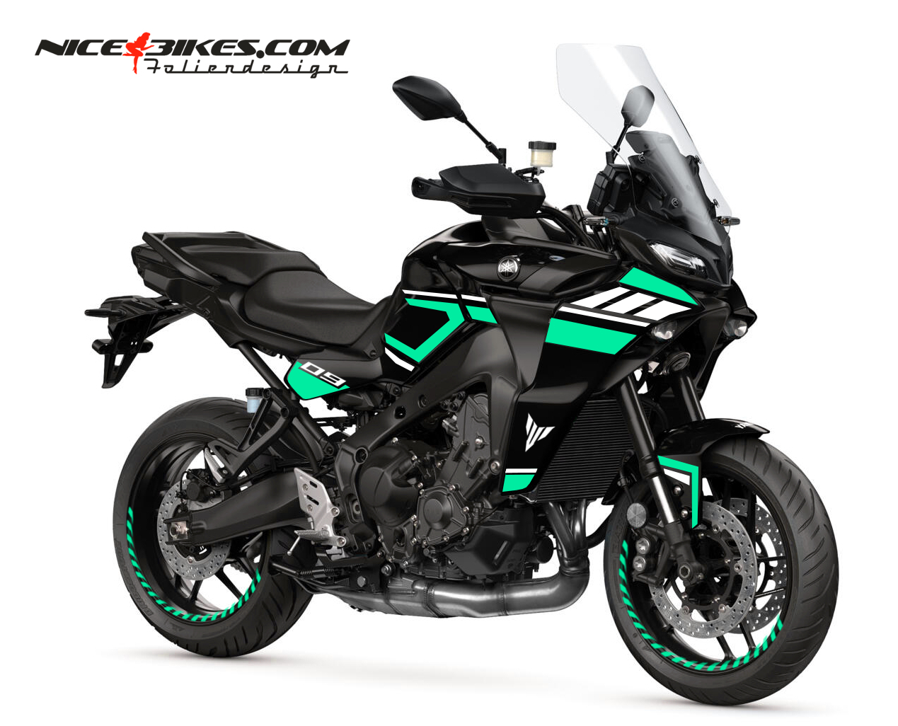 Motorrad Foliendesigns und Dekore - Foliendesign MT09 Tracer Miami Blue - Y.Tracer9.23.501 Miami Blue Foliendesign MT09 Tracer Miami Blue