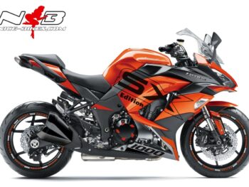 Motorrad Foliendesigns und Dekore - Shop - Z1000SX Orange Z1000SX Foliendekor auf oranger Maschine
