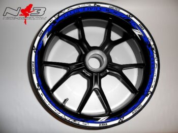 Motorrad Foliendesigns und Dekore - Shop - Z300nb blau weiss RACE STYLE Z300 blau/weiß