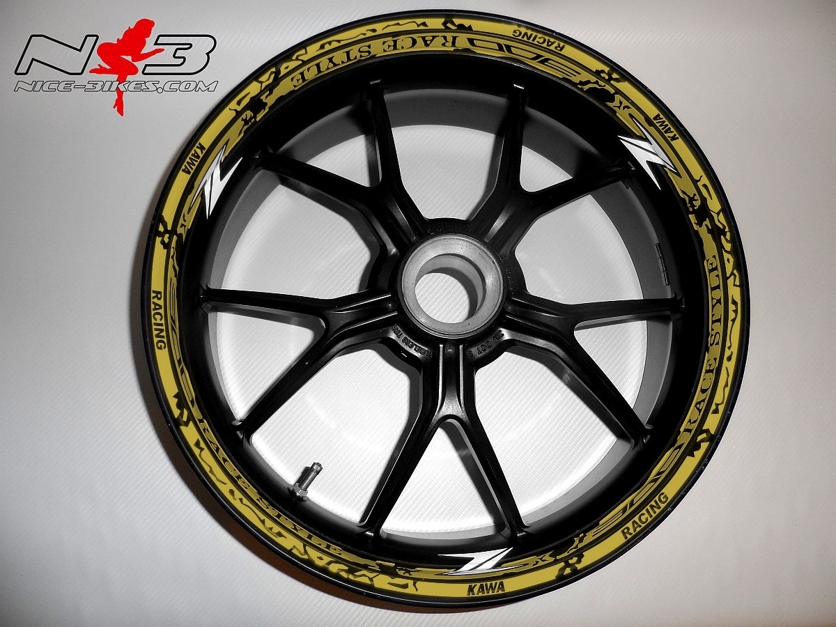 Motorrad Foliendesigns und Dekore - RACE STYLE Z300 gold - Z300nb gold RACE STYLE Z300 gold