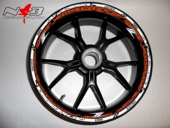 Motorrad Foliendesigns und Dekore - Shop - Z300nb orange weiss RACE STYLE Z300 orange/weiß