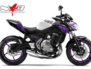 Z650 weiß / Foliendekor violett