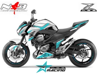 Z800 Foliendekor hellblau auf weißer Maschine