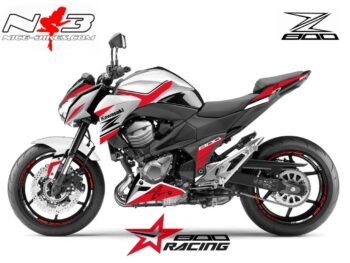 Z800 Foliendekor rot auf weißer Maschine