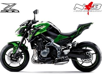 Z900 Candy Lime Green / Foliendekor schwarz glänzend