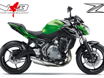 Z650 grüne Maschine / schwarz matt mit silbersee metallic