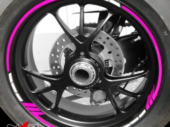 Motorrad Foliendesigns und Dekore - Shop - pink Zeus Felgendekor pink/NEON
