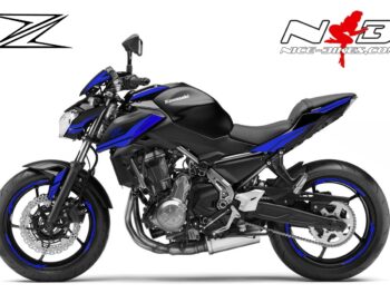 Z650 schwarz / Foliendekor blau