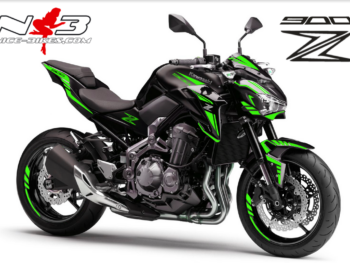 Z900 schwarz / Foliendekor limegreen 2018
