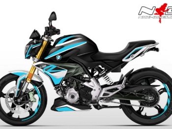 G310R Dekorsatz hellblau auf schwarzer Machine 2019