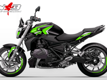Motorrad Foliendesigns und Dekore - Shop - schwarz limegreen BMW R1250R Edition limegreen auf schwarzer Maschine 2019