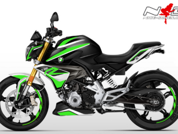 Motorrad Foliendesigns und Dekore - Shop - schwarz limegreen 4 G310R Dekorsatz limegreen auf schwarzer Machine 2019