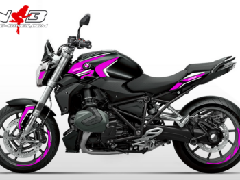 Motorrad Foliendesigns und Dekore - Shop - schwarz pink BMW R1250R Edition pink auf schwarzer Maschine 2019