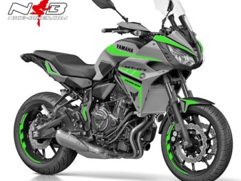 MT07 Tracer GT graue Mascine Dekor limegreen