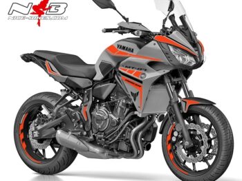 MT07 Tracer GT graue Mascine Dekor orange