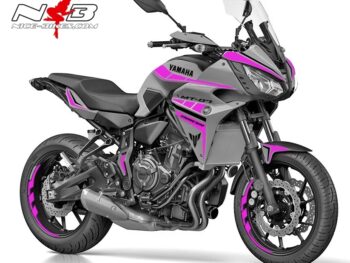 MT07 Tracer GT graue Mascine Dekor pink