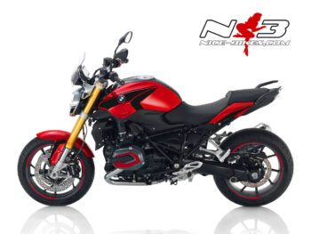 BMW R1200R Edition schwarz auf roter Maschine 2018